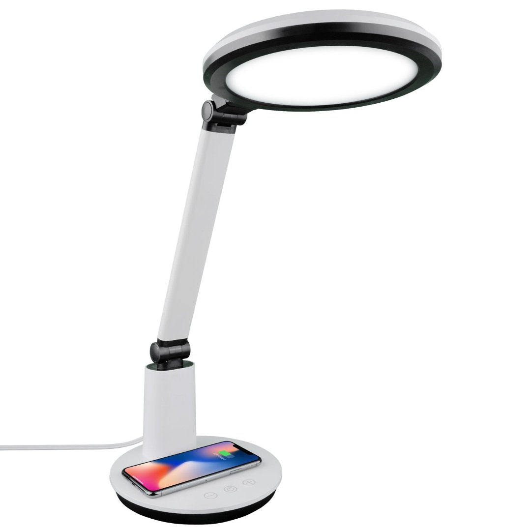 Theralite Halo Bright Light Mood Enhancing Therapy Lamp with Phone Charger - Senior.com Light Therapy